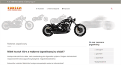 Desktop Screenshot of motoros-jogositvany.hu